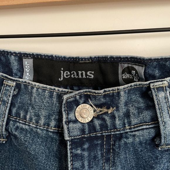 Vintage Y2K Levi's Silvertab Cargo Baggy Jeans Medium Wash 31x34 VTG Loose - Picture 5 of 9